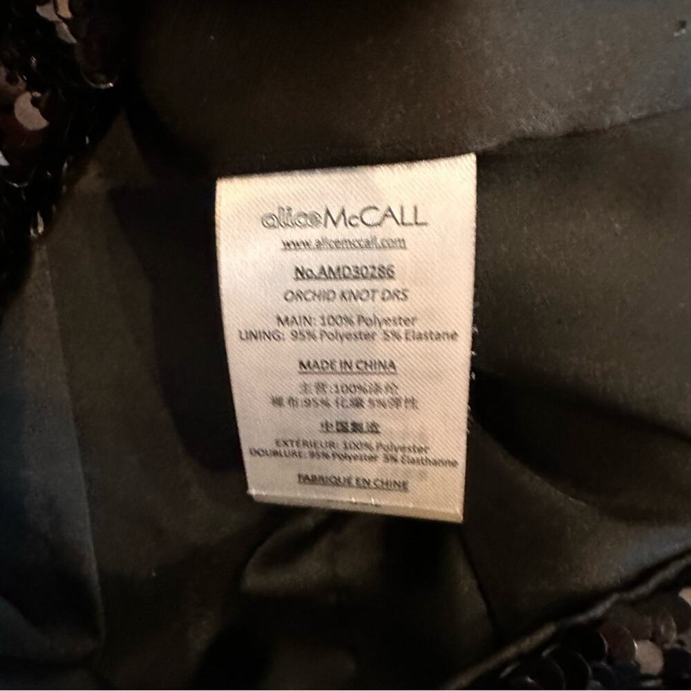 Alice McCall Orchid Mini Dress in Black | LIKE NEW - Picture 6 of 7